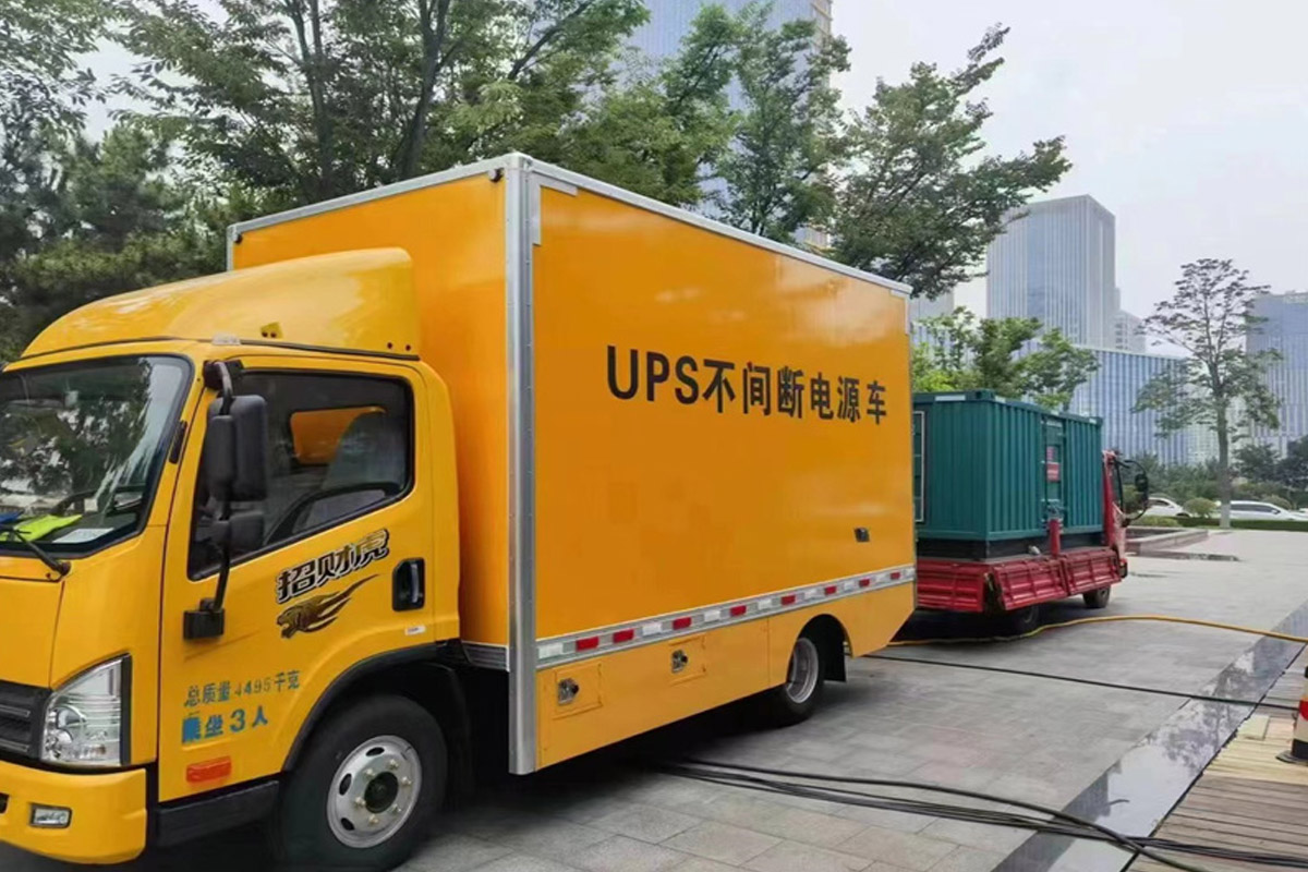 宣化发电机租赁施工现场